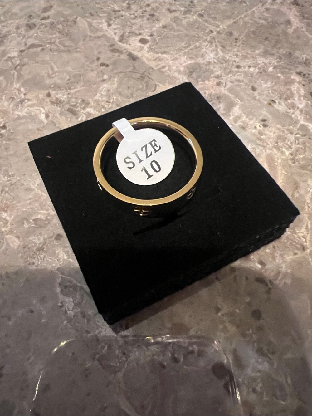 Gold Tone Women's Ring Size 10 - Classic Band